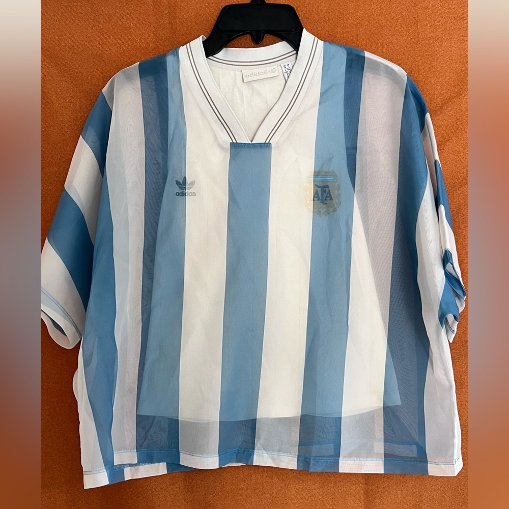 Rare Adidas Argentina Messi #10 Sheer Jersey – Size L